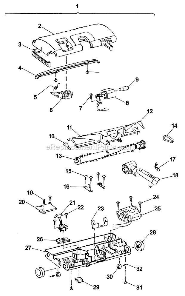 Hoover S3592 Duros Canister Vacuum Page C Diagram