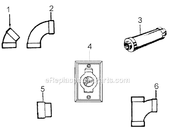 Hoover S5626 Central Vacuum System Hush Page B Diagram