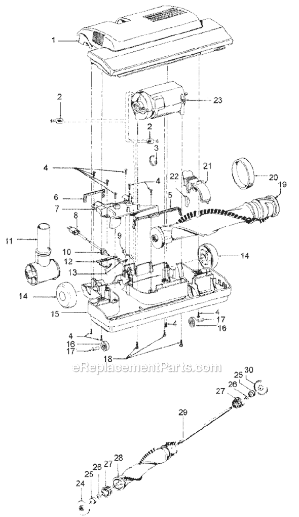 Hoover S5682 Central Vacuum System Page B Diagram