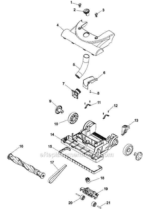 Hoover U5180-910 Fusion Power Max Mach 3 Vacuum Page B Diagram