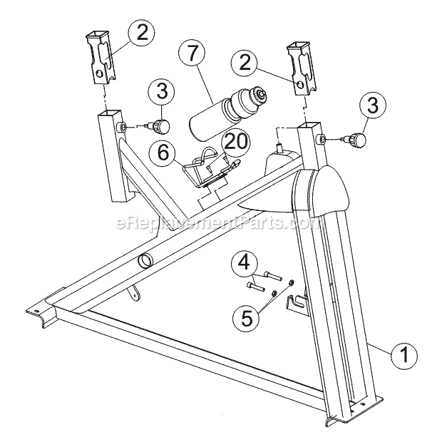 Horizon Fitness M4 (FC009)(2012) Bike - Indoor Cycle Page B Diagram