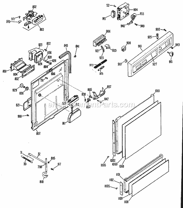 Hotpoint HDA465-01BS Hotpoint Dishwashers Page C Diagram