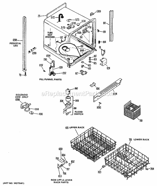 Hotpoint HDA787-01 Hotpoint Dishwashers Page C Diagram