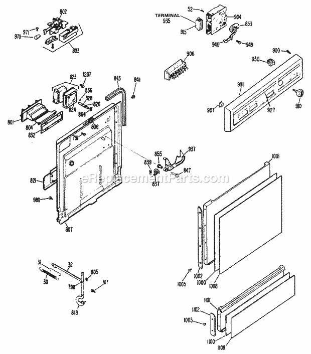Hotpoint HDA787K-01 Hotpoint Dishwashers Page C Diagram
