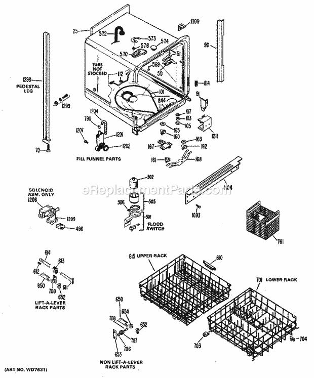 Hotpoint HDA795-05 Hotpoint Dishwashers Page C Diagram