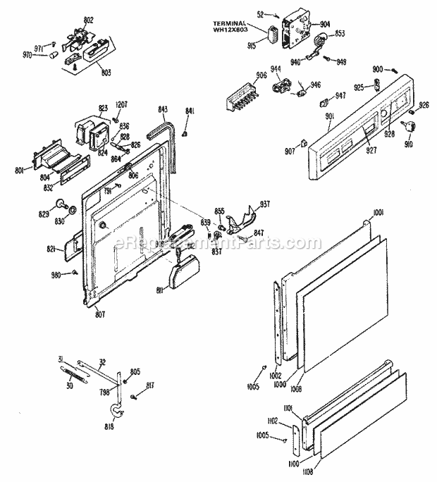 Hotpoint HDA997-02 Hotpoint Dishwashers Page C Diagram