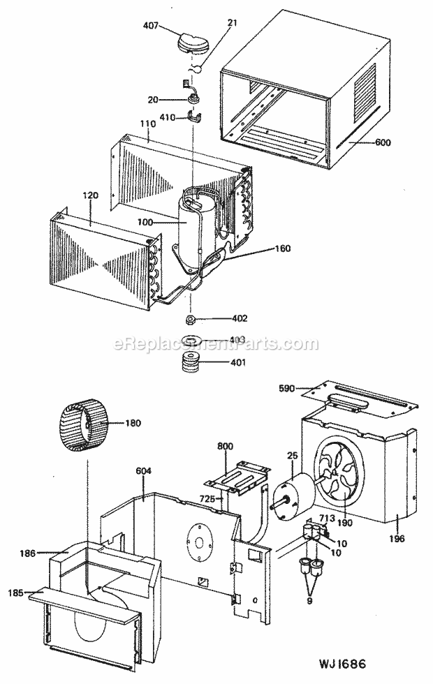 Hotpoint Room Air Conditioner | KSL06LAM1 | eReplacementParts.com