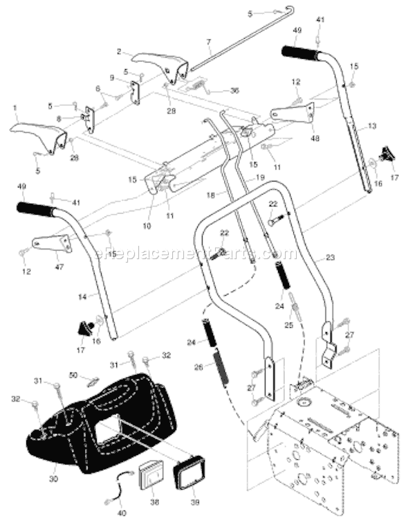 Husqvarna 10527 SBE (96193001606) (2008-01) Snowblower Page F Diagram