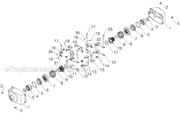 Husqvarna 11524E (96193007404)(2012-08) Snowblower Wheels Tires Diagram