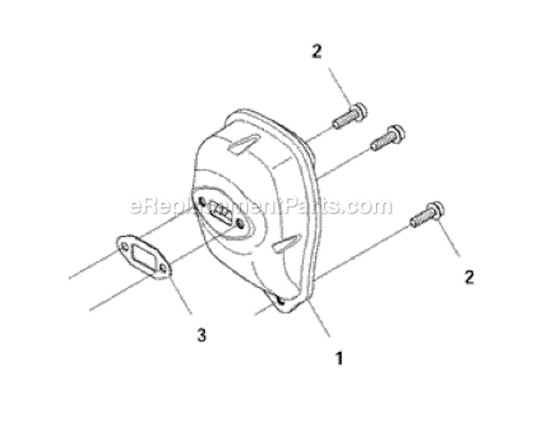 Husqvarna 122LDx Trimmer/Edger Muffler Diagram