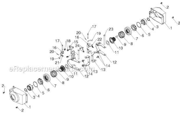 Husqvarna 12527HV (96193007104)(2012-06) Snowblower Wheels Tires Diagram