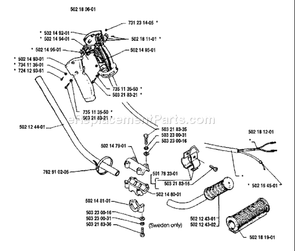 Husqvarna 125 LD (1992-01) Line Trimmer Page O Diagram