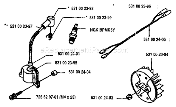 Husqvarna 125 RD (1993-04) Line Trimmer Page L Diagram
