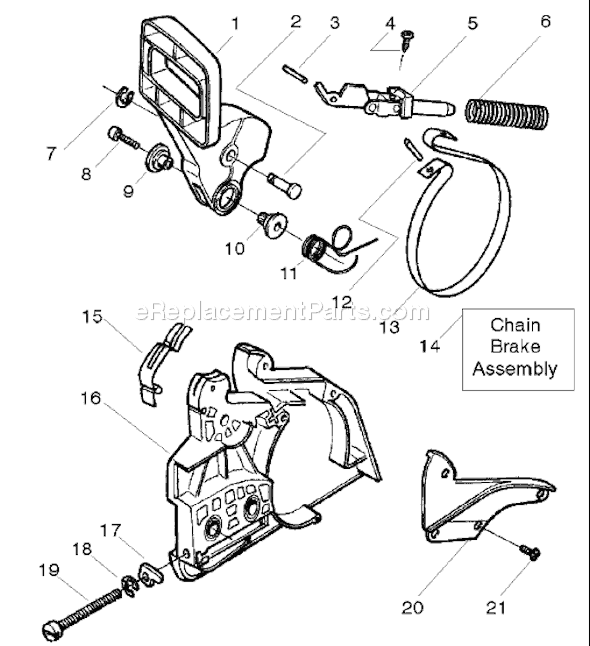 Husqvarna 137 E (2006-12) Chainsaw Page B Diagram