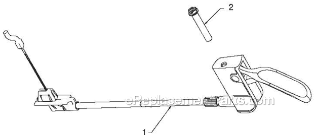 Husqvarna 1650EXL (96193008701)(2012-08) Snowblower Control Panel Discharge Chute Diagram