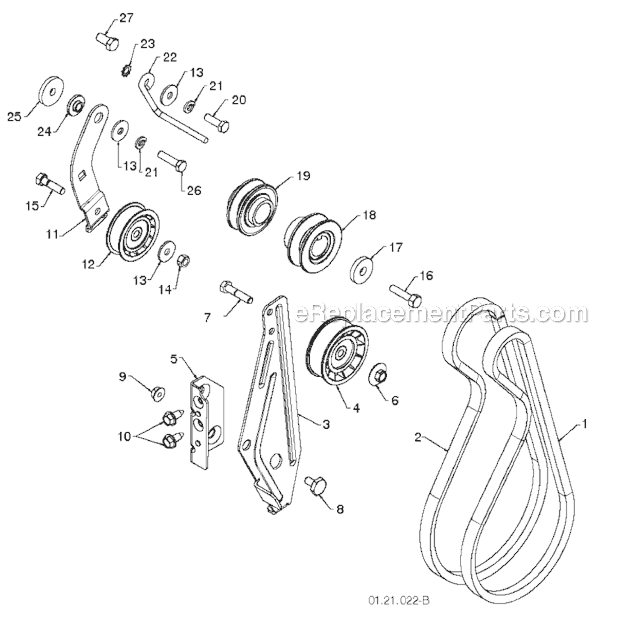 Husqvarna 1830EXLT (96193007800) (2011-07) Snowblower / Throwers Page D Diagram