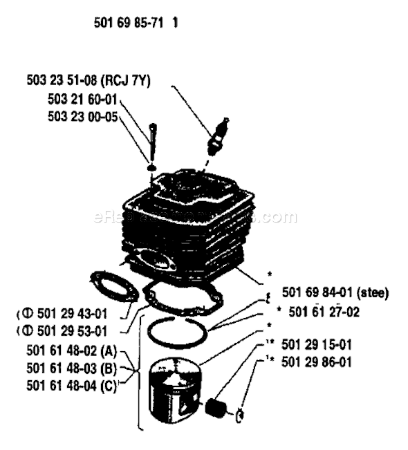 Husqvarna 2100 (1983-11) Chainsaw Page L Diagram