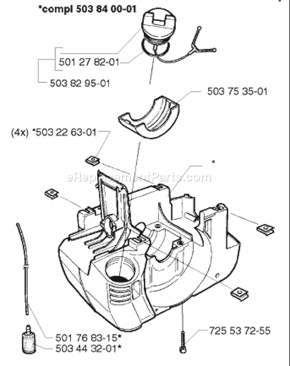 Husqvarna 225 RD (1996-06) Line Trimmer Page E Diagram