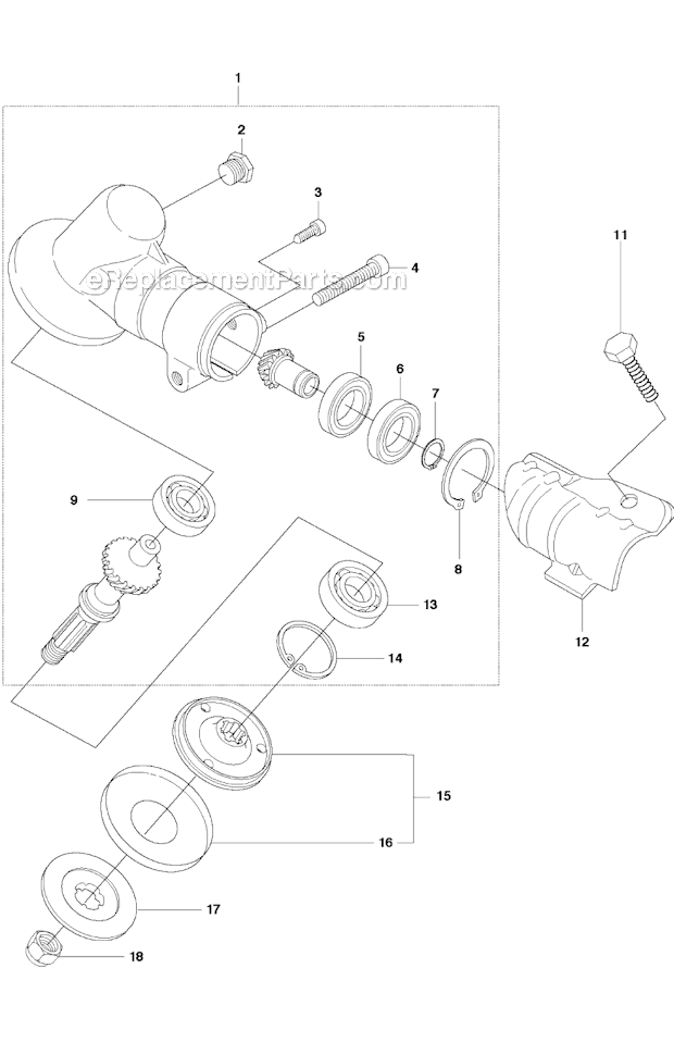 Husqvarna 226RJ (2012-06) Brushcutter Gears Diagram