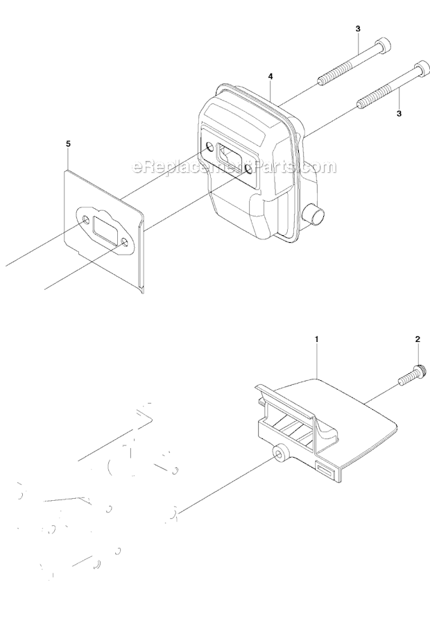 Husqvarna 226RJ (2012-06) Brushcutter Muffler Diagram