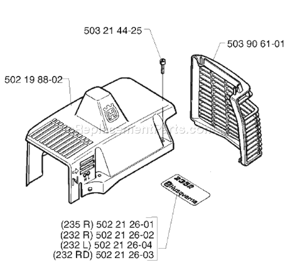 Husqvarna 232 L (1998-01) Line Trimmer Page E Diagram