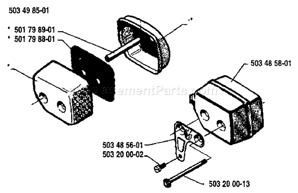 Husqvarna 242 (1987-06) Chainsaw Page G Diagram