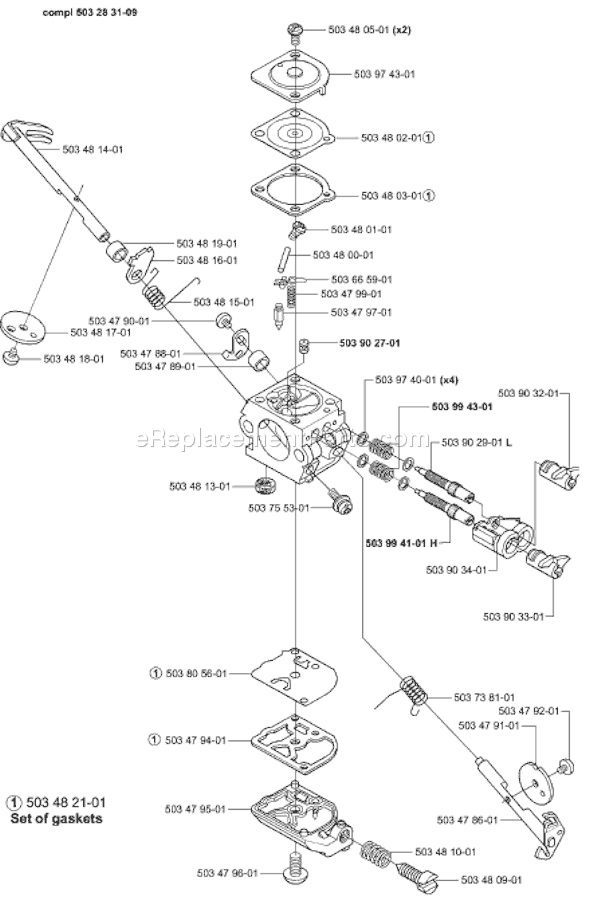 Husqvarna 245 (2001-01) Brushcutter Fuel Tank Diagram