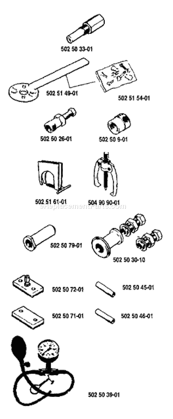 Husqvarna 254 (1987-01) Chainsaw Page J Diagram