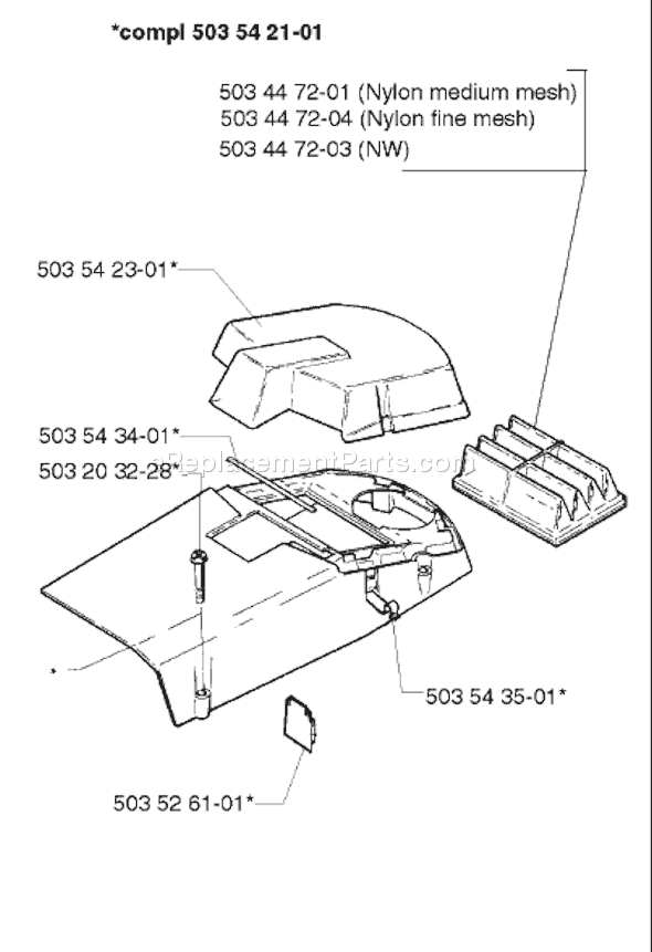 Husqvarna 261 EPA (1998-03) Chainsaw Page M Diagram