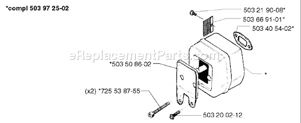 Husqvarna 261 EPA (1998-03) Chainsaw Page H Diagram