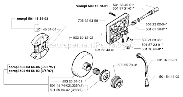 Husqvarna 261 EPA (1998-03) Chainsaw Page I Diagram