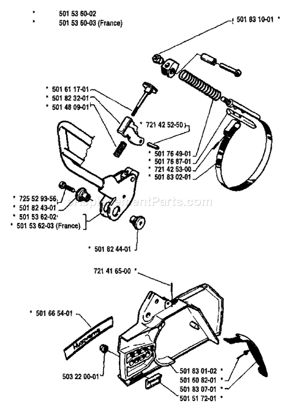 Husqvarna 266 (1984-10) Chainsaw Page C Diagram