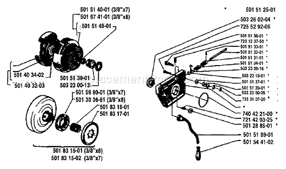 Husqvarna 266 (1984-10) Chainsaw Page I Diagram