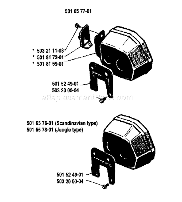 Husqvarna 266 (1985-01) Chainsaw Page H Diagram