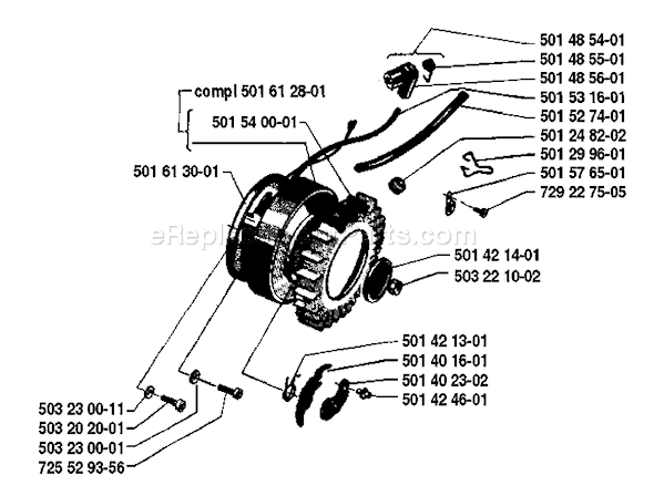 Husqvarna 285 (1981-12) Chainsaw Page H Diagram