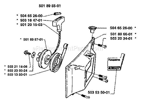 Husqvarna 3120 (1988-05) Chainsaw Page L Diagram