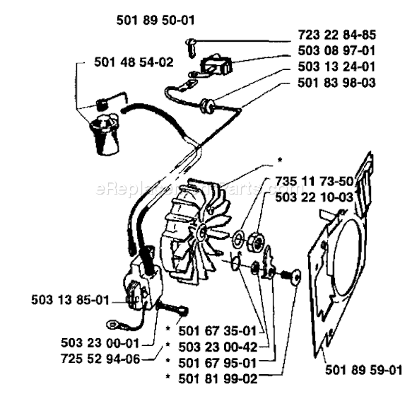 Husqvarna 3120 (1988-05) Chainsaw Page G Diagram