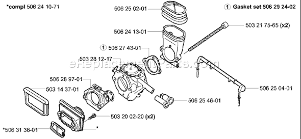 Husqvarna 3120 K EPA (2003-10) Power Cutter Page C Diagram