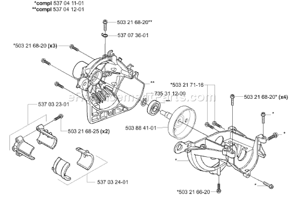 Husqvarna 322 E (2001-01) Trimmer Starter Diagram