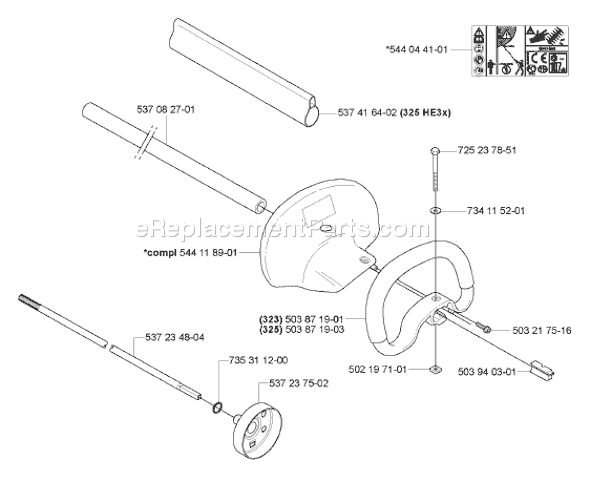 Husqvarna 323 HE 3 (2007-01) Hedge Trimmer Page K Diagram