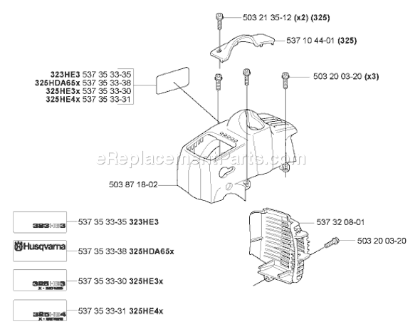 Husqvarna 323 HE 3 (2007-01) Hedge Trimmer Page D Diagram