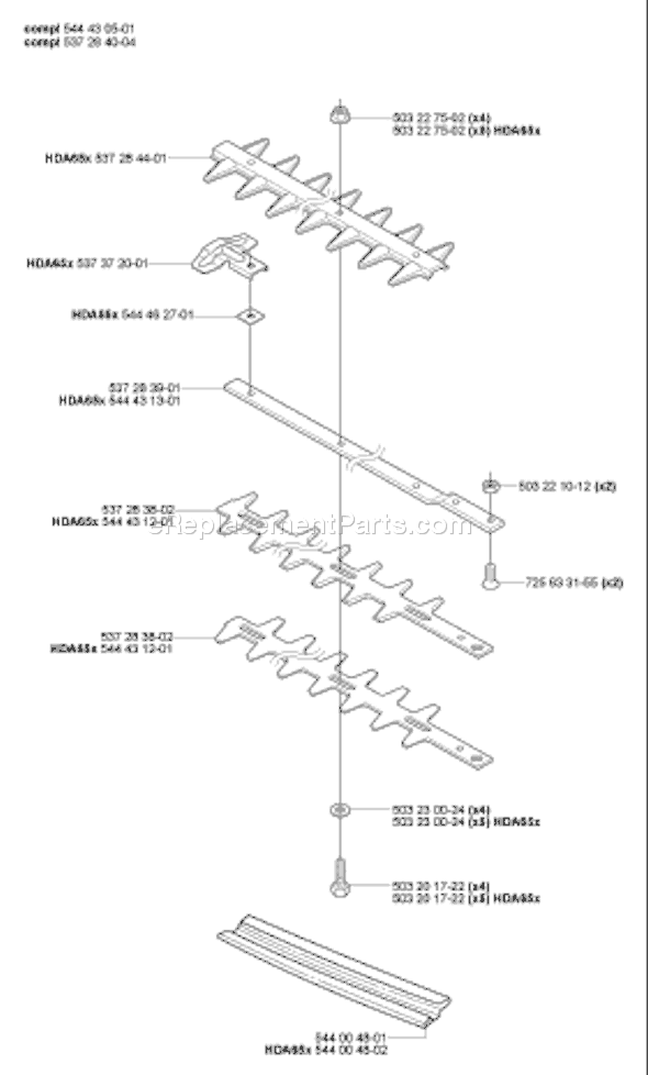 Husqvarna 323 HE 3 (2007-01) Hedge Trimmer Page H Diagram