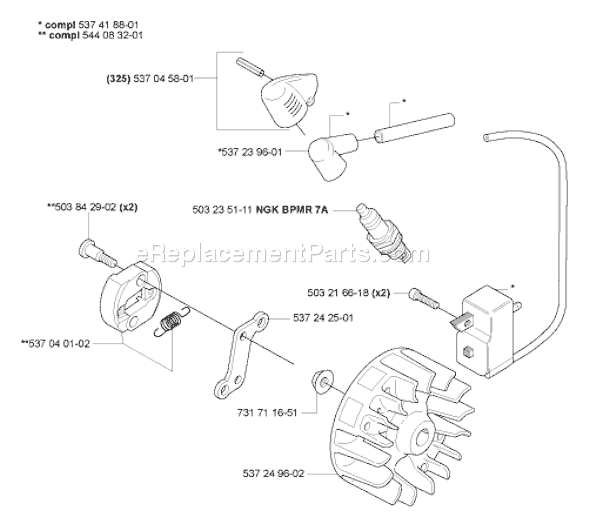 Husqvarna 325 HDA 65X (2007-01) Hedge Trimmer Page L Diagram