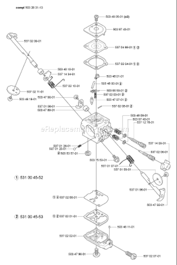 Husqvarna 325 HE 4x (2005-09) Hedge Trimmer Page D Diagram
