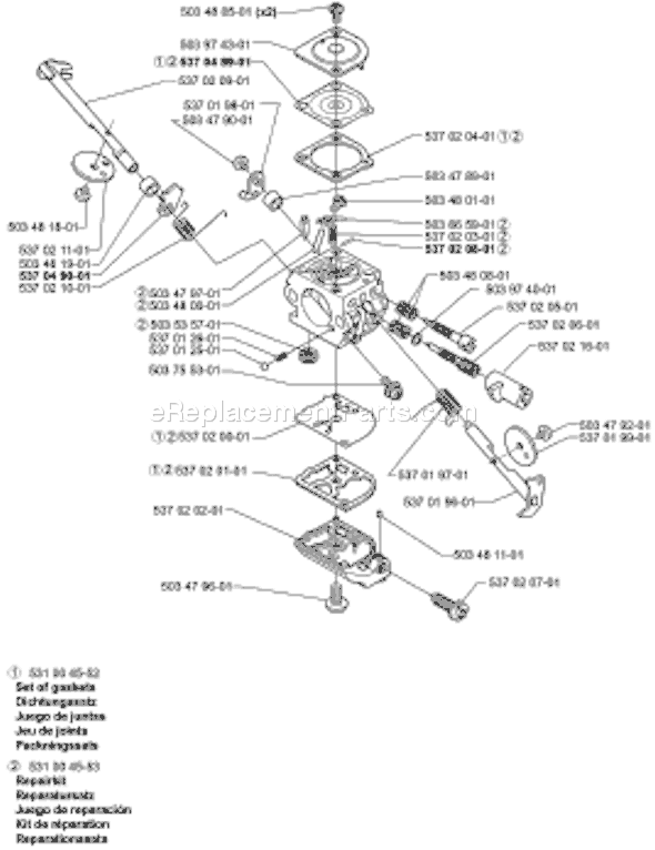 Husqvarna 325 LXT (2000-04) Line Trimmer Page D Diagram