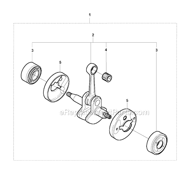 Husqvarna 326RX (2009-05) Brushcutter Crankshaft Diagram