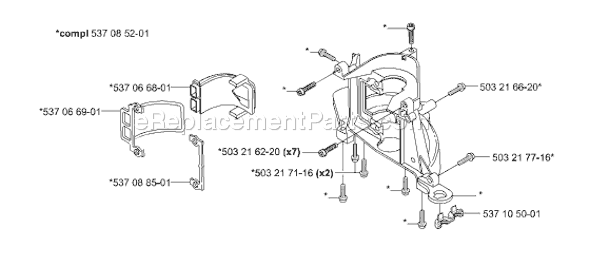 Husqvarna 326 HD 60 X-Series (2002-02) Hedge Trimmer Page E Diagram