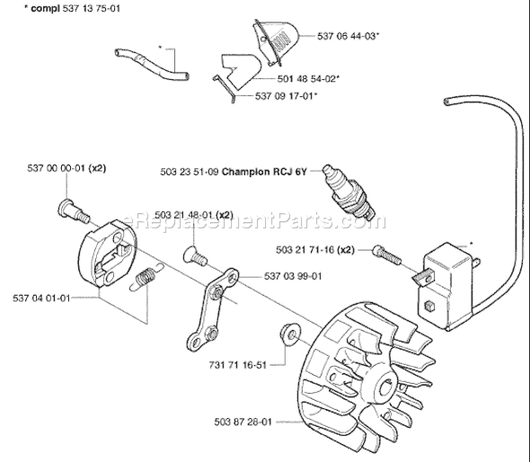 Husqvarna 326 HE 4 X-Series (2003-01) Hedge Trimmer Page K Diagram