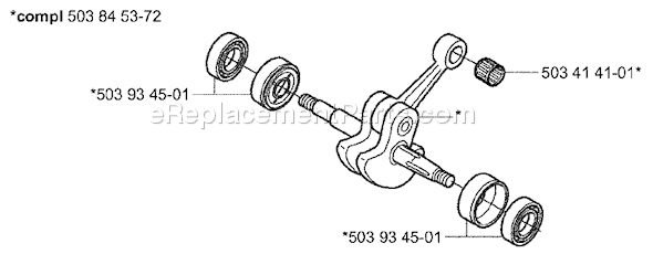 Husqvarna 338 XPT (2004-01) Chainsaw Page F Diagram