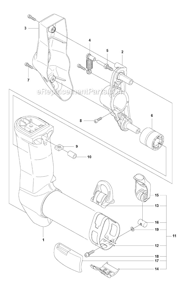 Husqvarna 355RX (2011-01) Brushcutter Suspension Diagram